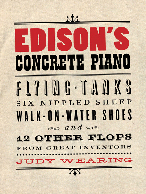 Title details for Edison's Concrete Piano by Judy Wearing - Available